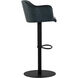 Hensley 40.5 inch Dark Teal Adjustable Stool